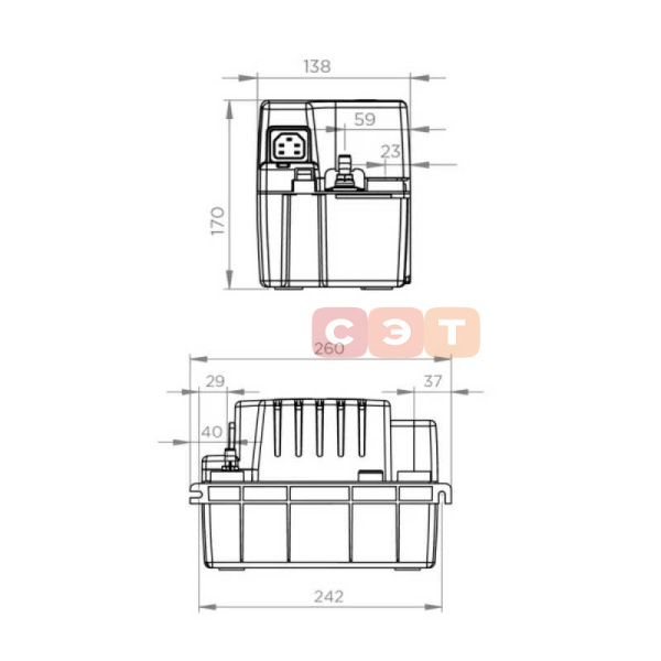 Насос для конденсата SANICONDENS Pro 